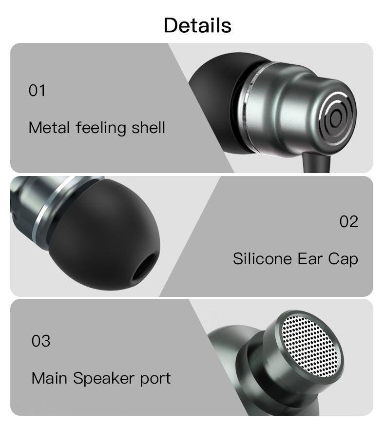 YH32 Yesido® 3.5mm port earphine Electrix Drive YH32