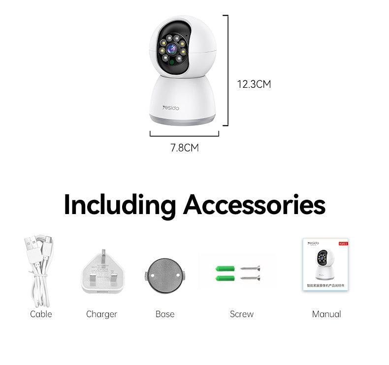 KM11 Yesido® Indoor Camera 2.4G 3MP Electrix Drive KM11