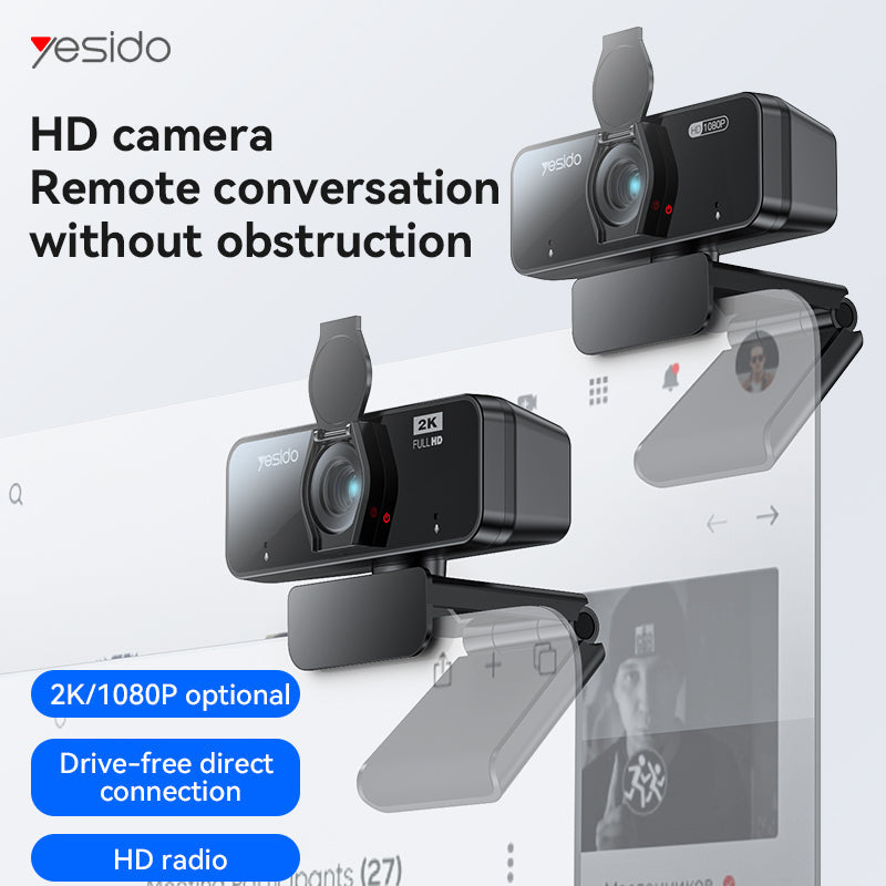 KM13 Yesido® 200MP USB Webcam/KM14 400MP USB Webcam Electrix Drive KM13 KM14