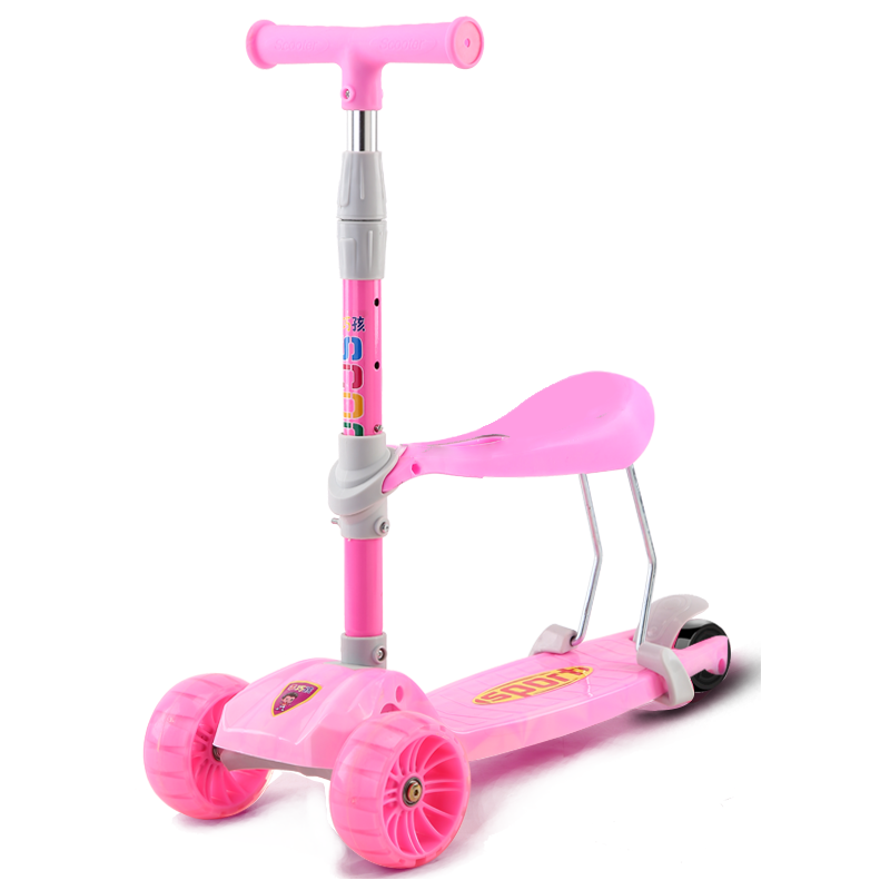 3-wheel kick scooter with seat