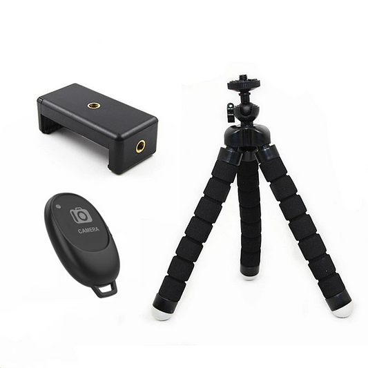 YX001 Phone Tripod Flexible Phone Tripod with Wireless Remote, Mini Tripod Stand for Camera GoPro/Mobile