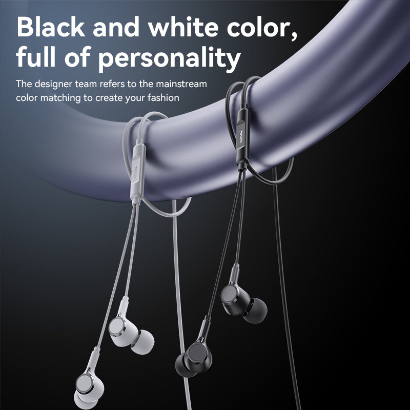 In ear type earphone wired