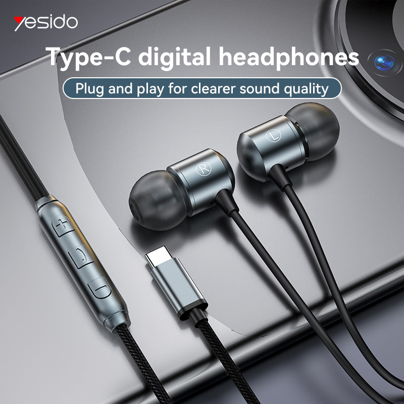 Wired Earphones Type C
