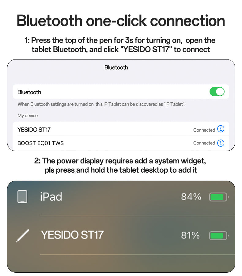 ST17 Yesido® Tablet capacitive pen for iPad Electrix Drive ST17