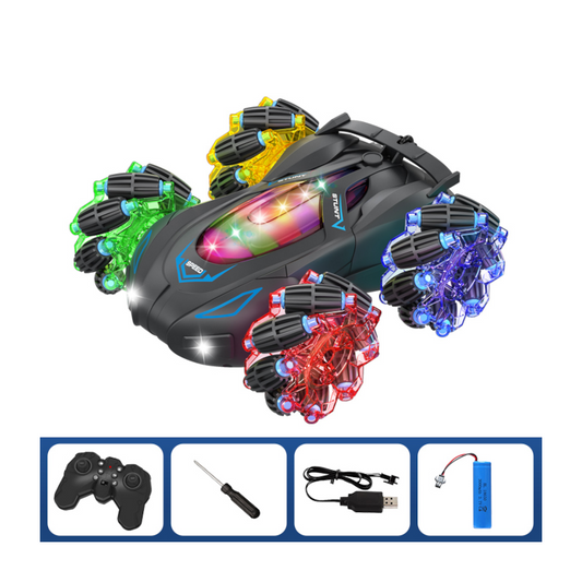 80006 Remote control stunt double-sided car (spray, full body light)