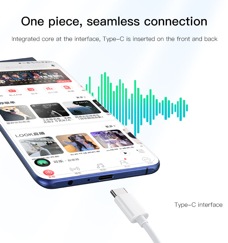 YH38 Yesido® Type-C Plug Earphone Electrix Drive YH38