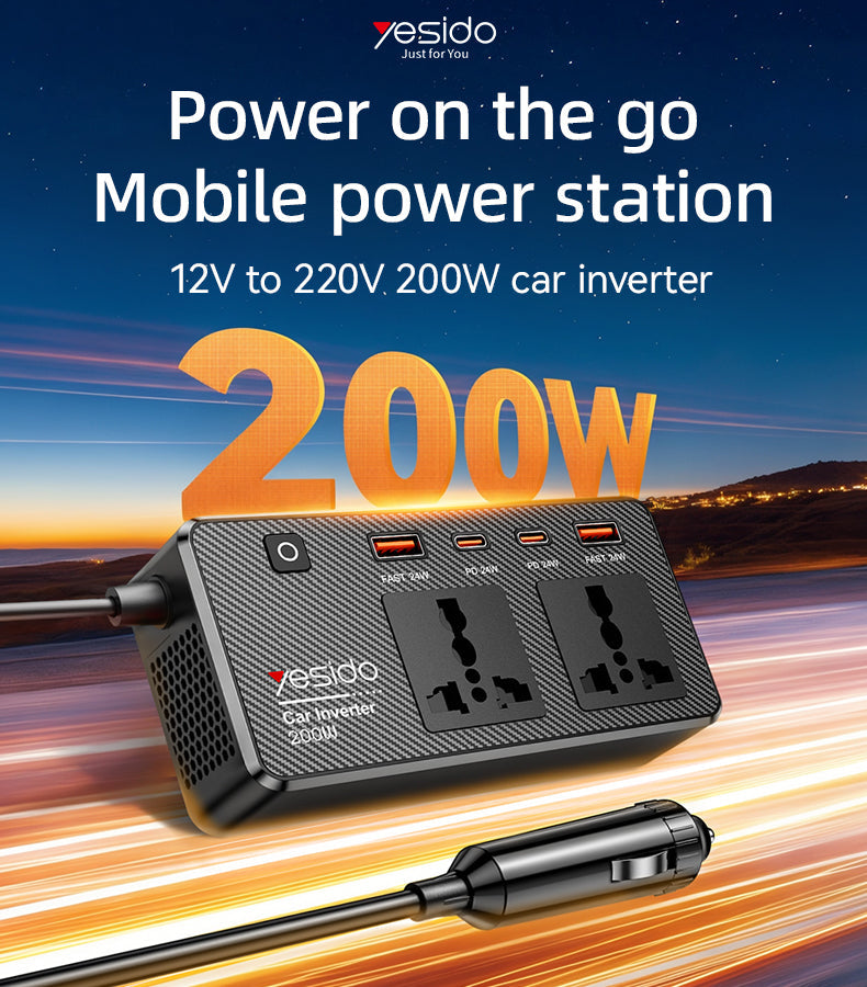 VC07 Yesido® Car inverter Electrix Drive VC07