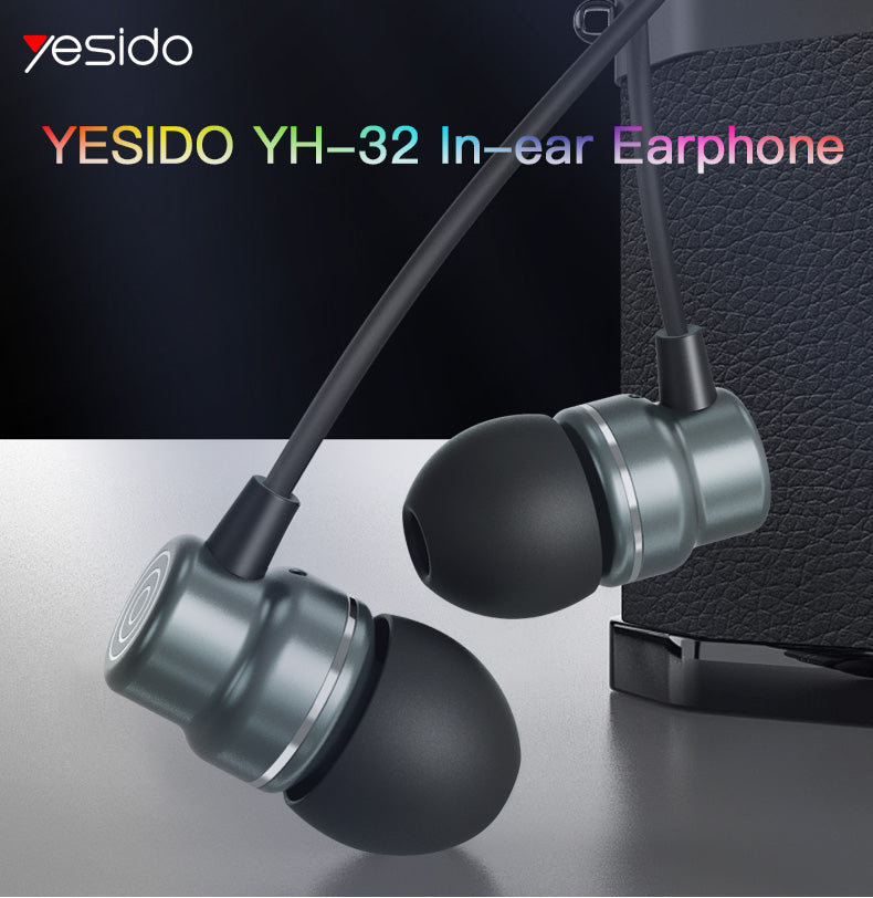 YH32 Yesido® 3.5mm port earphine Electrix Drive YH32