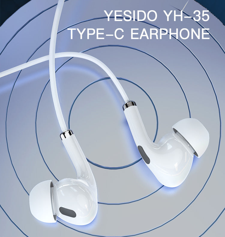 YH35 Yesido® Type-C port earphone Electrix Drive YH35