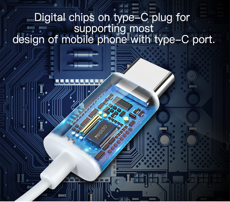 YH35 Yesido® Type-C port earphone Electrix Drive YH35