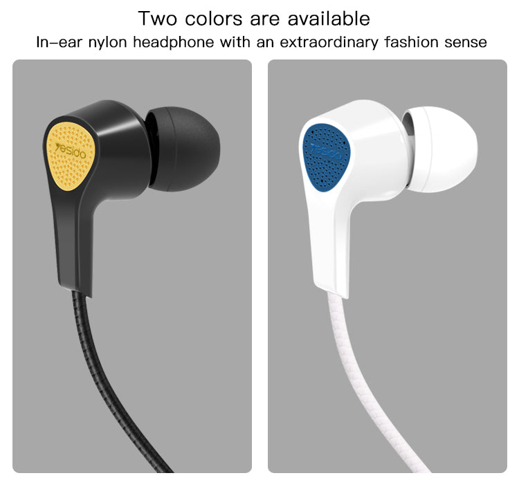 YH25 Yesido® Earphone,3.5mm plug earphone Electrix Drive YH25